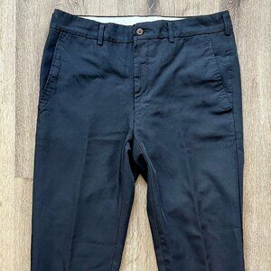 COMME DES GARCONS HOMME PLUS VINTAGE NAVY WOOL/NYLON GABARDINE PANTS - 32